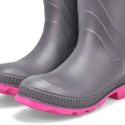 Kamik Stomp Girls Charcoal/Magenta Clearance