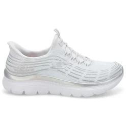 Skechers Summits Plus Women White/Silver Hot