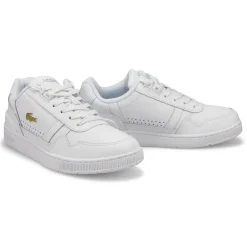 Lacoste T-Clip Leather Women White/Gold Best