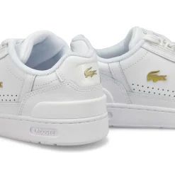Lacoste T-Clip Leather Women White/Gold Best