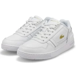 Lacoste T-Clip Leather Women White/Gold Best