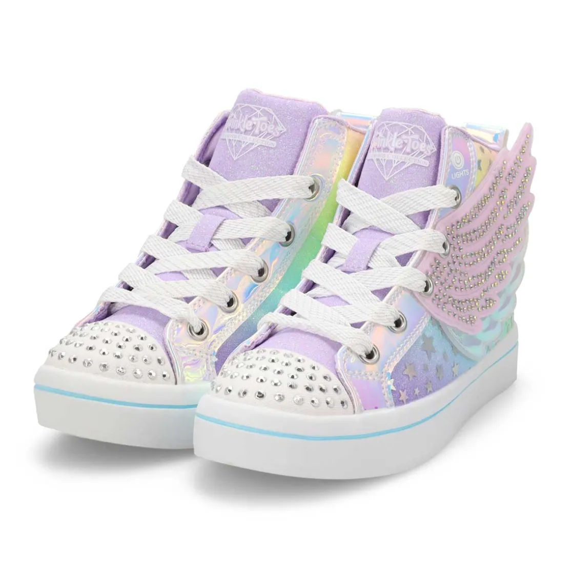 Skechers Twinkle Toes Twi-Lights 2.0 Dreamy Wings Girls Lavender/Multi