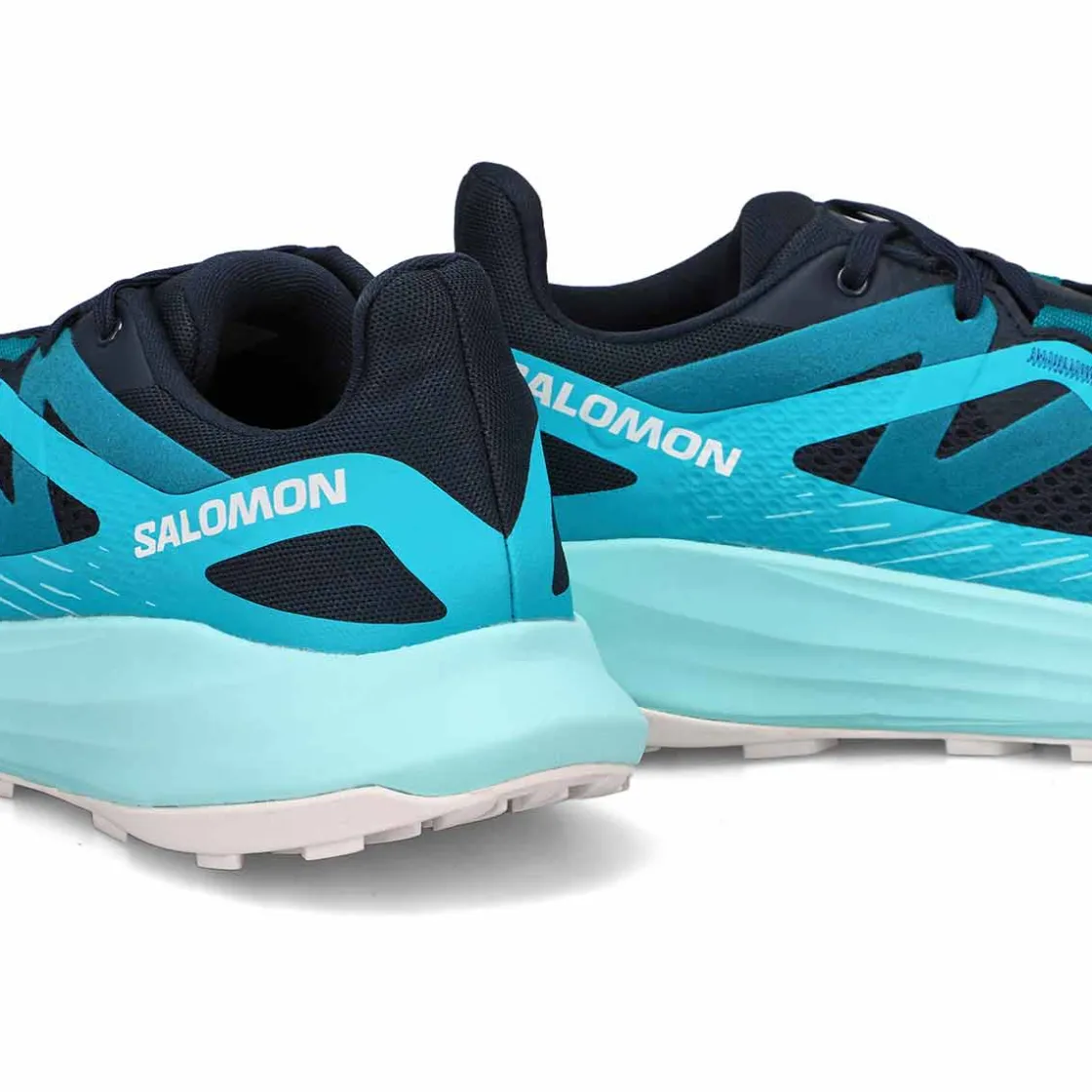 Salomon Ultra Flow Trail Runner Women Carbon/Peacock Blue/White