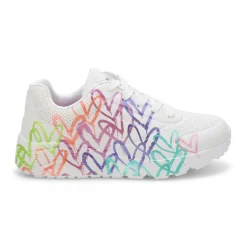 Skechers Uno Lite Metallic Shimmers Girls New