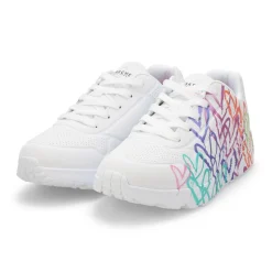 Skechers Uno Lite Metallic Shimmers Girls New