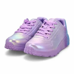 Skechers Uno Lite Metallic Shimmers Girls New