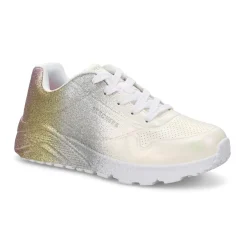 Skechers Uno Lite Metallic Shimmers Girls New