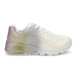 Skechers Uno Lite Metallic Shimmers Girls New