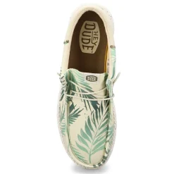Heydude Wally Funk Psych Palm Men Light Grey/Caledon Green Hot