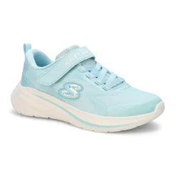 Skechers Wave 92 Girls Light Blue Sparkle Outlet