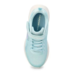 Skechers Wave 92 Girls Light Blue Sparkle Outlet