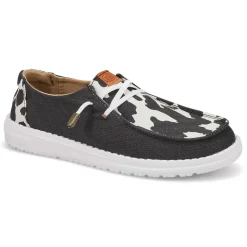 Heydude Wendy Animal Women Black/Cow