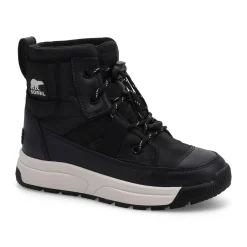Sorel Whitney III Mid Girls Black/Sea Salt Discount