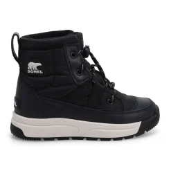 Sorel Whitney III Mid Girls Black/Sea Salt Discount