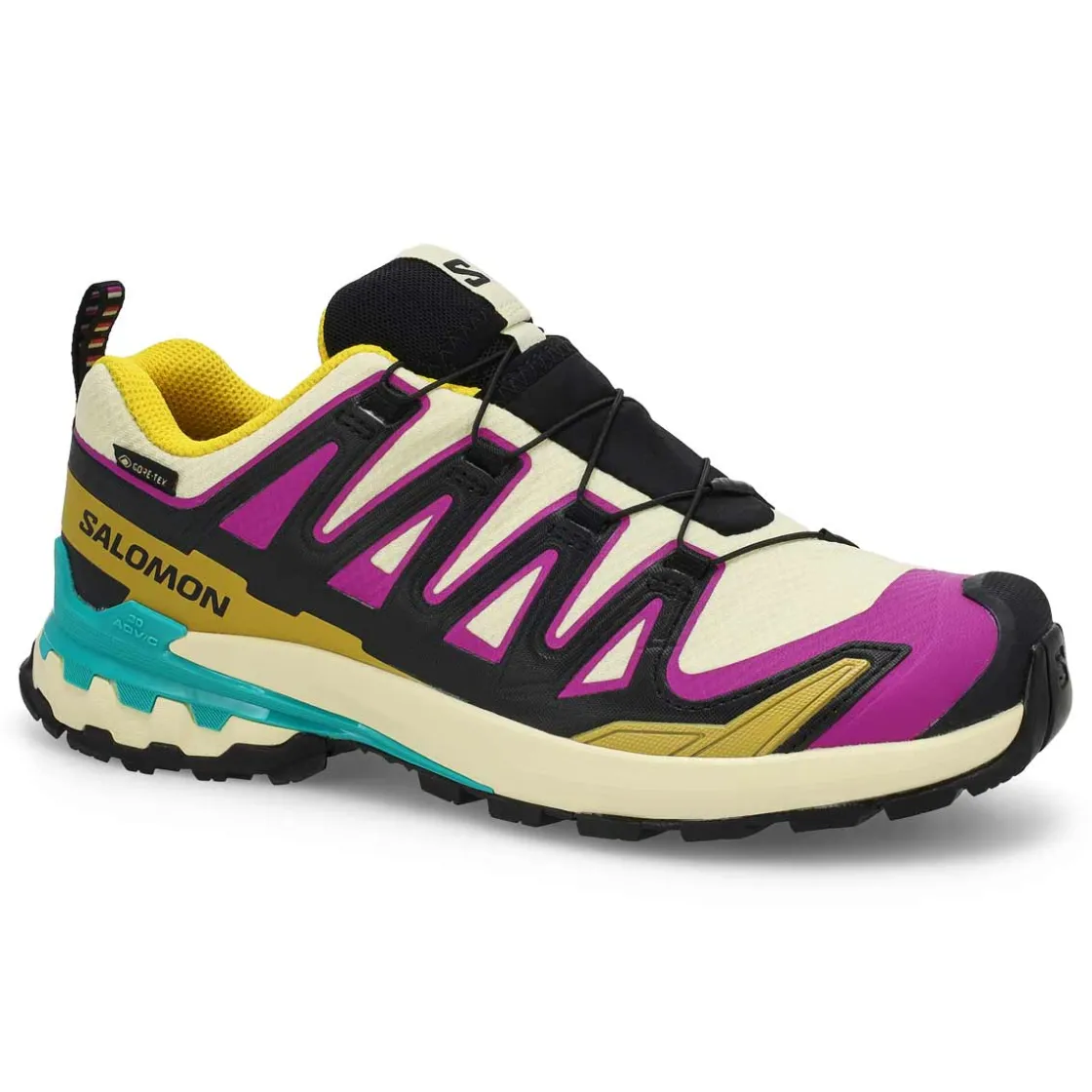 Salomon XA Pro 3D V9 GTX Women Transparent Yellow/Black/Waterfall Clearance