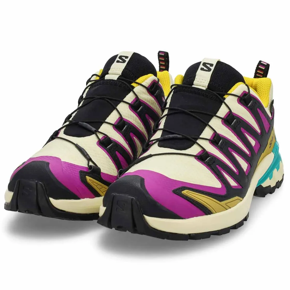 Salomon XA Pro 3D V9 GTX Women Transparent Yellow/Black/Waterfall Clearance